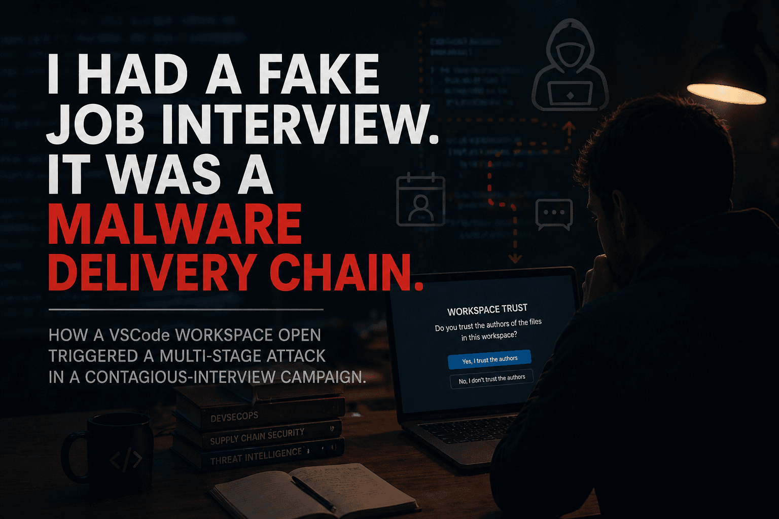 I had a fake job interview. It was a malware delivery chain.